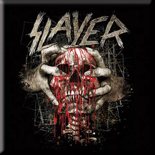 SLAYER Fridge Magnet Calamita Skull OFFICIAL MERCHANDISE