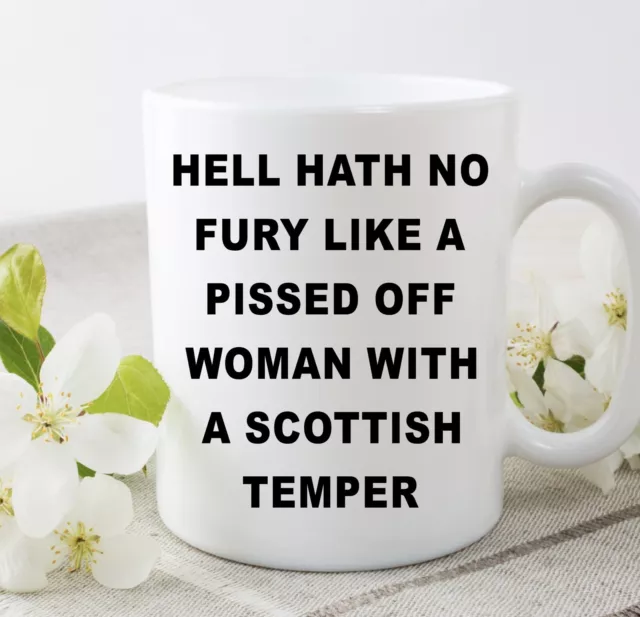 Scottish Woman Temper Cup Mug Gift Novelty Funny Personalised Christmas Birthday