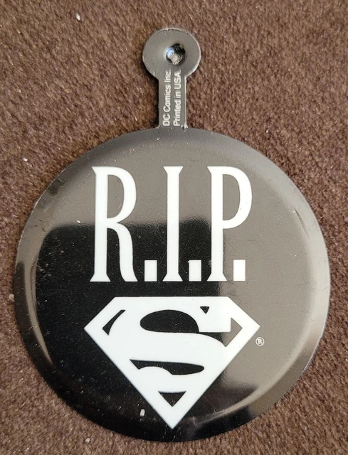 Dc Comics Superman Rip 1992 Promo Death Of Superman Tin Pin