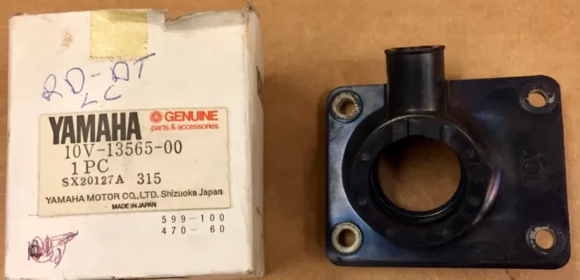 Yamaha NEW, NOS  Joint Carburettor Manifold, 10V-13565-00, DT/RD125, 86-