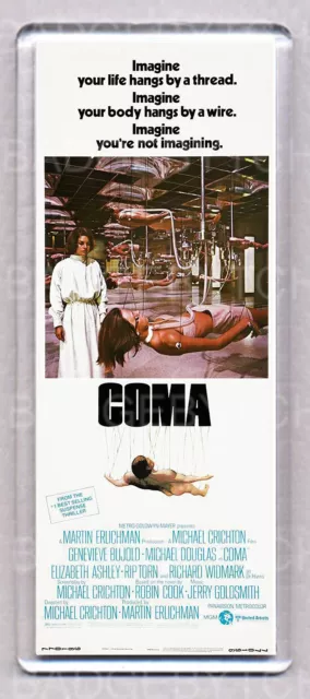 COMA movie poster LARGE 'WIDE' FRIDGE MAGNET - 70'S SCI-FI HORROR CLASSIC!