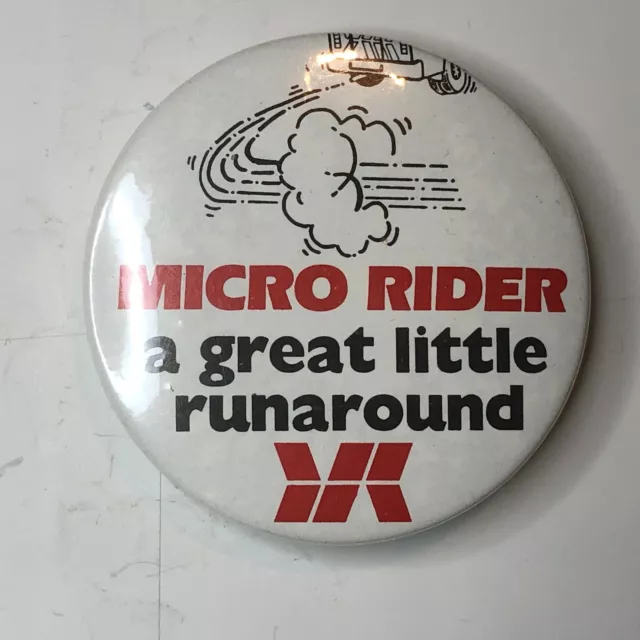 Yorkshire Transport Bus Advertising Badge Micro Rider great Little Runaround