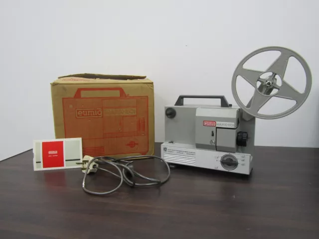 Eumig Mark 501 Vintage 8mm Cine Film Projector (1969) in Original Box - WORKING