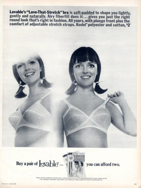 1960 LOVABLE BRIGITTE Bardot Bra Ad - The Secret $19.99 - PicClick
