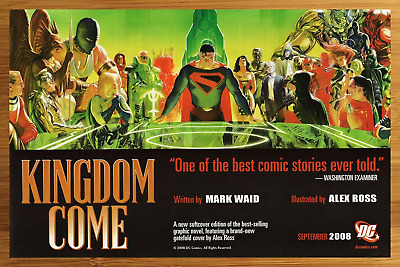 2008 DC Comics Kingdom Come TPB Print Ad/Poster Superman Alex Ross Promo Art