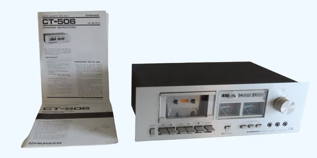 Platine Cassette Pioneer CT-506 Vintage Hi-Fi Japon + Notice D'utilisation