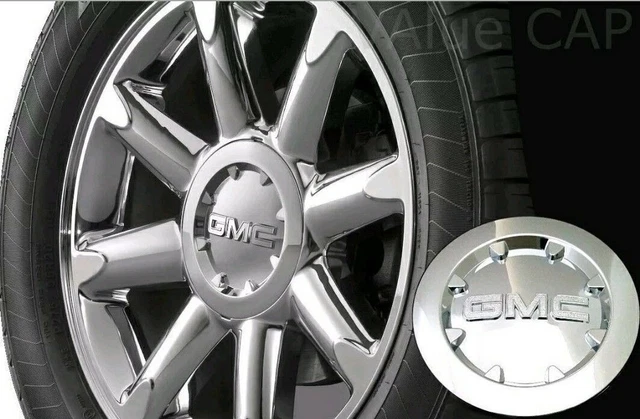 4-Pack Wheel Hub Center Cap Covers 9596381 - For GMC Sierra 1500 & Yukon XL Denali 2007-2014 - View #12