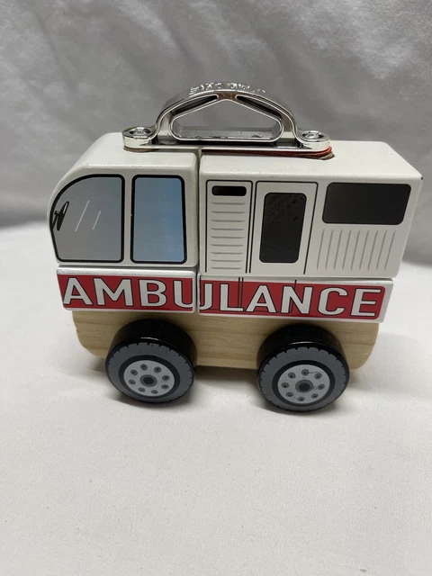 J'adore Paris Nature Wood Toys Ambulance
