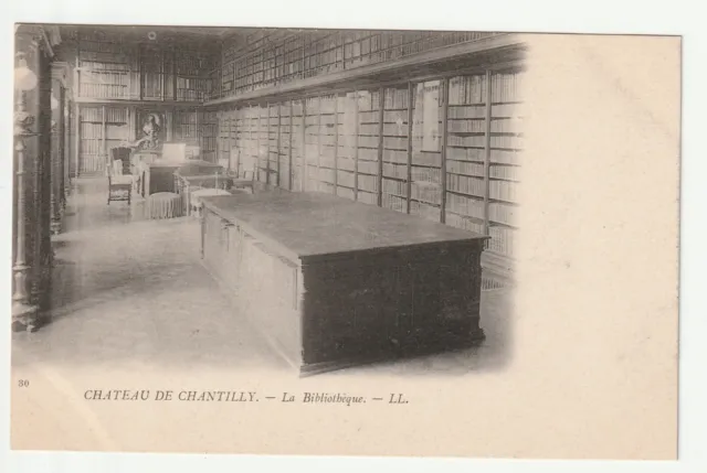 CHANTILLY - Oise - CPA 60 - Chateau de Chantilly La Bibliothéque vue 2
