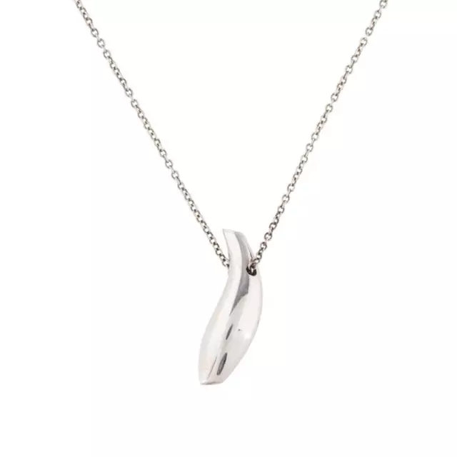 Tiffany Frank Gehry Fish Sterling Silver Pendant Necklace 925