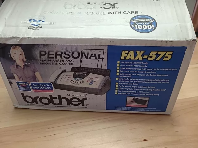 Brother FAX-575 Personal Fax Machine and Copier New Open Box