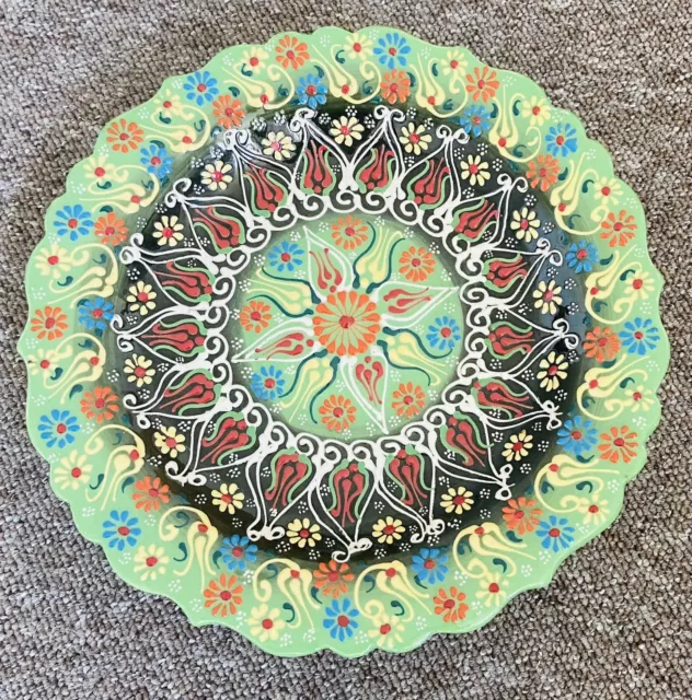 Turkish Moroccan Handmade Painted Colourful Plate