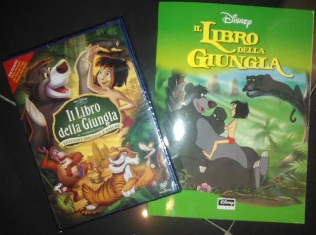 IL LIBRO DELLA GIUNGLA Ed. Speciale + Libro Disney - 2 DVD Walt Disney NUOVO
