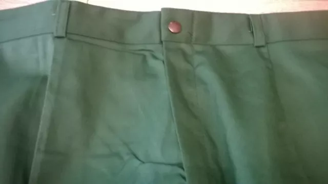 Pantalon homme vert de travail, infirmière ambulance vétérinaire hôpital, etc. taille 32" TR295 2