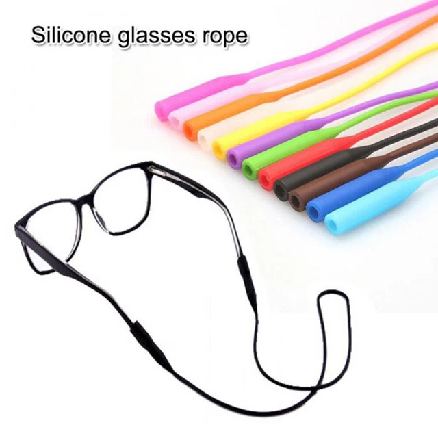 Gafas de silicona Anteojos Correa para el cuello Cadena Soporte Cable Gafas de sol Cordón Cuerda