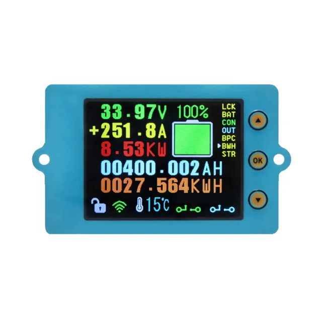 Wireless Battery Monitor DC 120V 100A VOLTAGE AMP AH SOC Power Capacity Tester 2