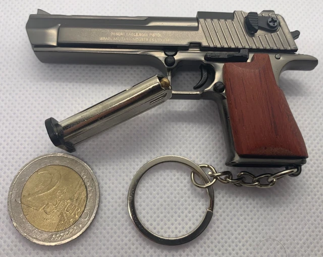 Réplique Desert Eagle Chrome échelle 1/3 - Avec Munition Et Chargeur - France