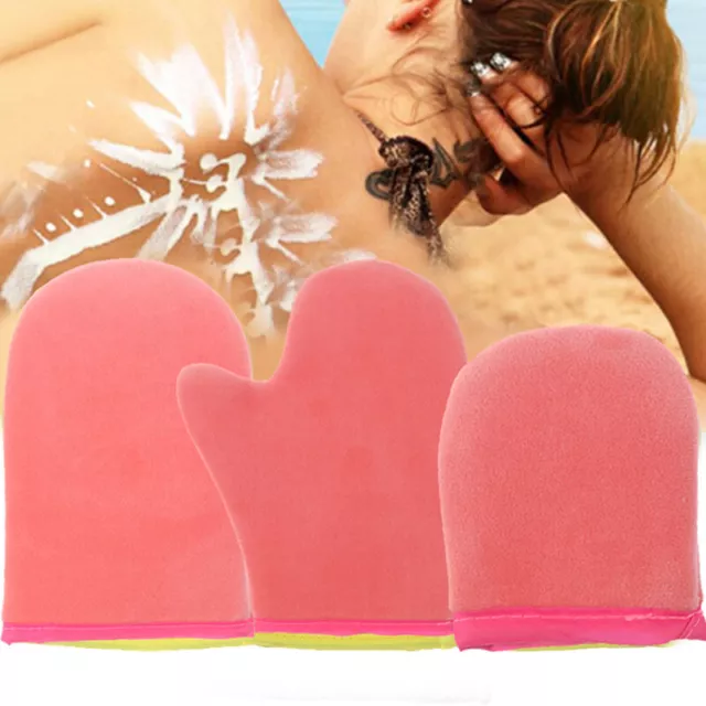 Self Tanning Mitt Kit Applicator Gloves Applicator Mitts Body Face Oiling GY^SA