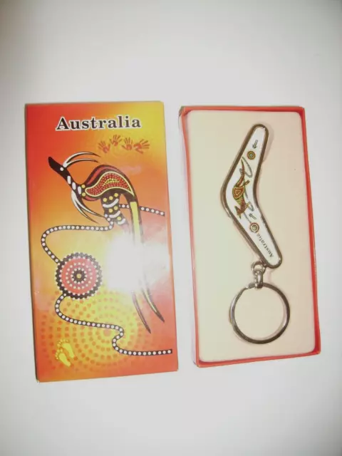 Schlüsselanhänger Bumerang aus Australien - OVP