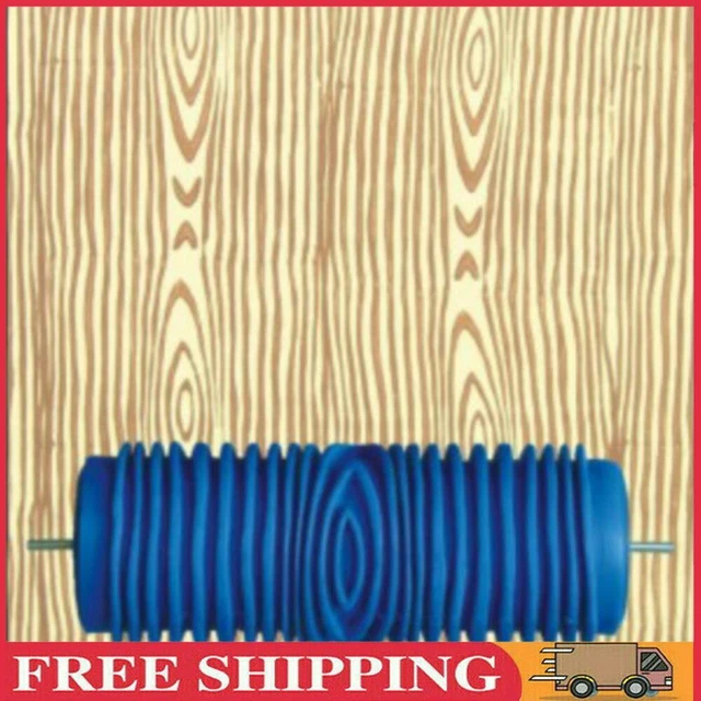 DIY RUBBER ROLLER Embossed Paint Roller Wall Texture Stencil Brush