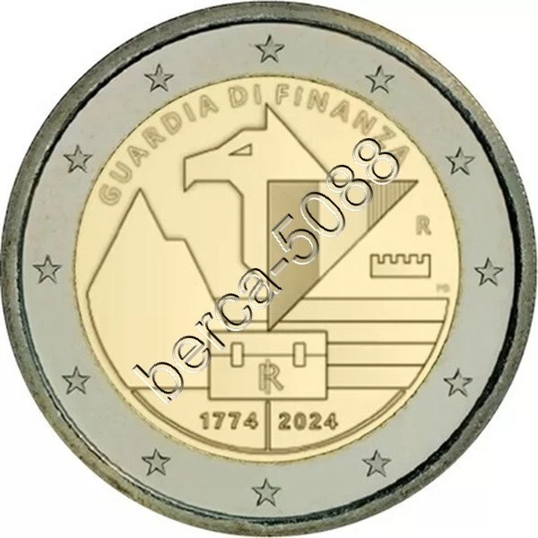 2 EURO Italie 2024 * Guardia Di Finanza / Prevente / Neuve De Rouleau