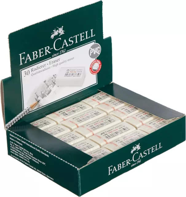 Faber-Castell Radierer Kunststoff 7086-30 188730 Eraser PVC Frei