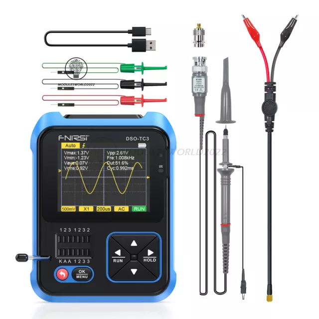 FNIRSI DSO-TC3 Digital Oscilloscope Transistor Tester Signal Generator Upgrade