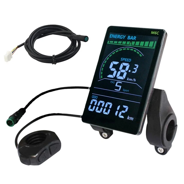 POUR VÉLO ÉLECTRIQUE GD01 Écran LCD Étanche avec Surveillance de