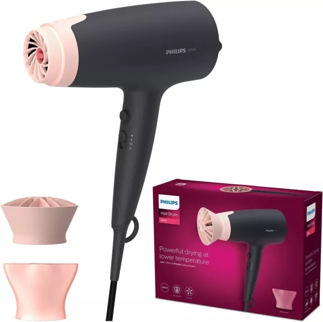 PHILIPS Sèche cheveux Séries 3000 2100W 6vitesse/T Fonction ionique ThermoProtec