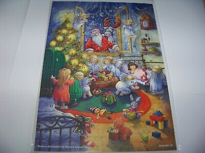 Glimmer Weihnachtsmann Nostalgischer Adventskalender "Am Weihnachtstag" A4 
