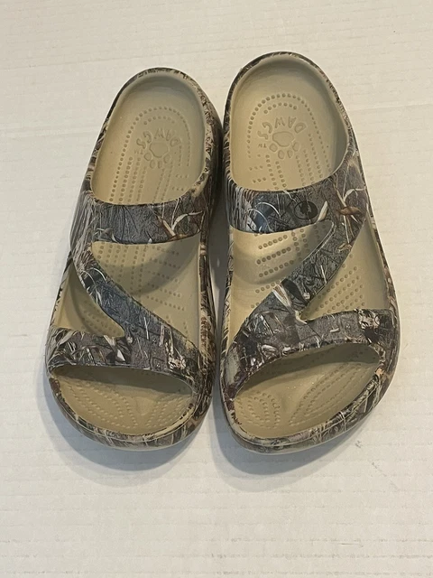 DAWGS Mossy Oak Duck Blind Z Sandals Women Sz 7 Euro 37 Massage Footbed DAWGS Mossy Oak Duck Blind Z Sandals Women Sz 7 Euro 37 Massage Footbed