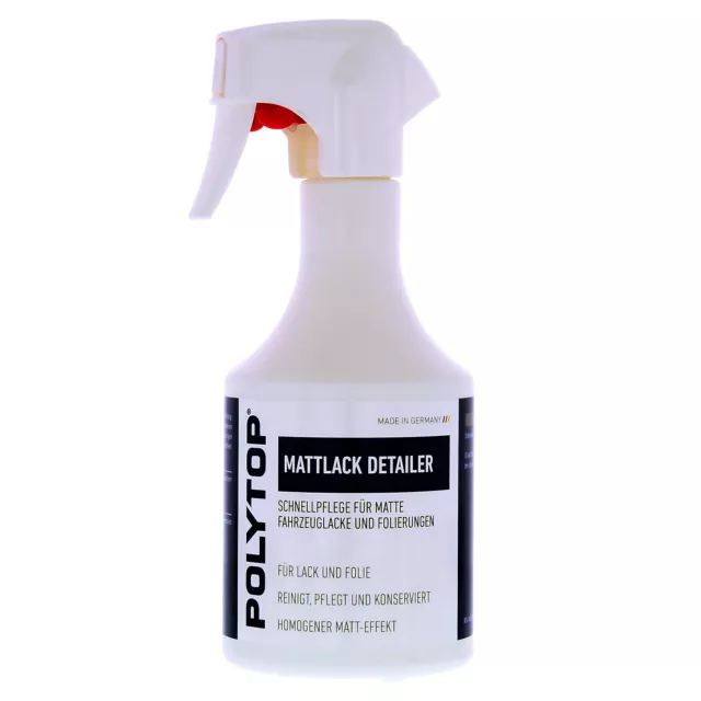 POLYTOP Mattlack Autofolie Folien Lackversiegelung Schnellglanz Detailer 500ml