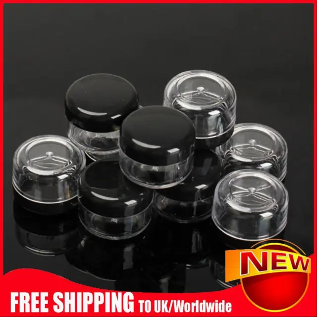 10PCS Cosmetic Empty Jar Transparent 5g/ml Eyeshadow Cream Lip Balm Container