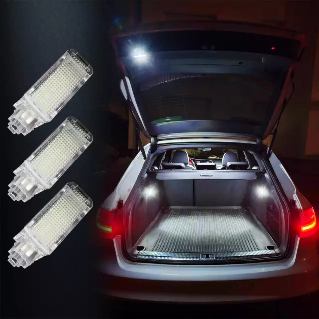 24 LED Courtesy Door Trunk Boot Footwell Luggage Light for Audi A3 A4 A6 Q5 Q7