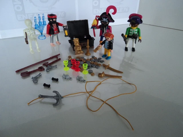 PLAYMOBIL Vintage 3127 - Set Pirates île Au Trésor Avec Soldat Prisonnier - 2002 - Boîte D'origine