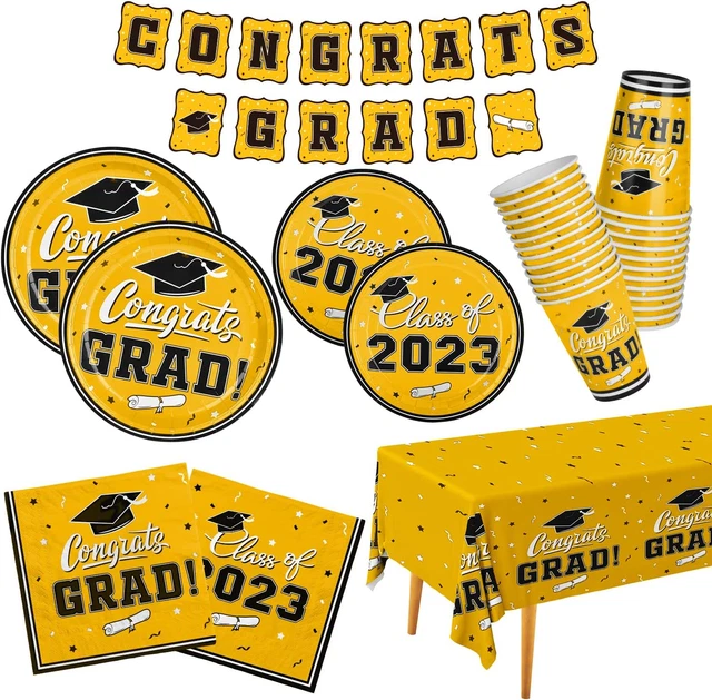 GRADUATION PARTY SUPPLIES 2023 Graduation Party Dinnerware Set 42.99