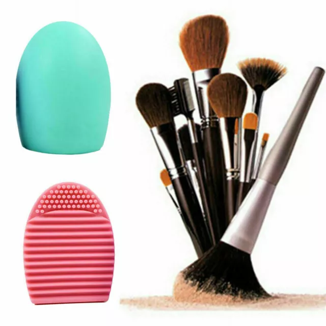 2pcs Makeup Brush Cleaner Washer Glove Egg Scrubber Cosmetic Cleaning Foundation