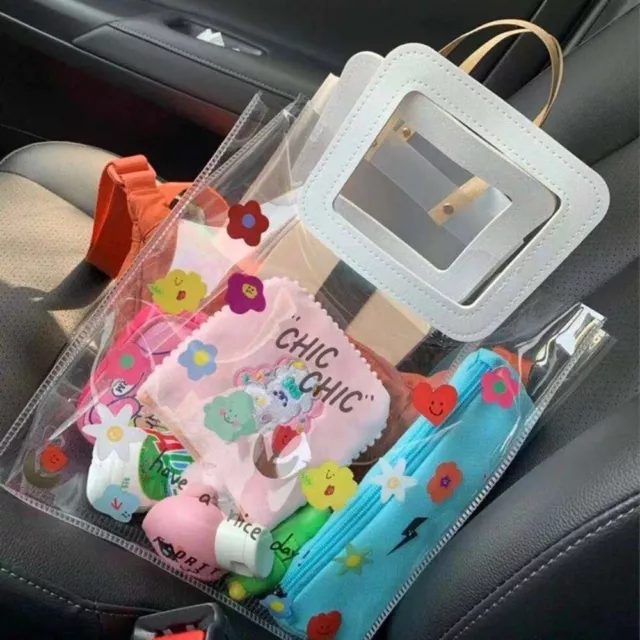 Tote Bag Jelly Bag Gift Bag Cosmetic Storage Bag Ins PVC Transparent Bag  Girl