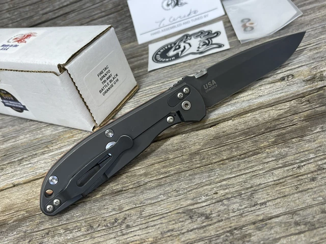 Rick Hinderer Firetac - CPM20CV- Spanto - Titanium Battle Black OJ G10 - Triway