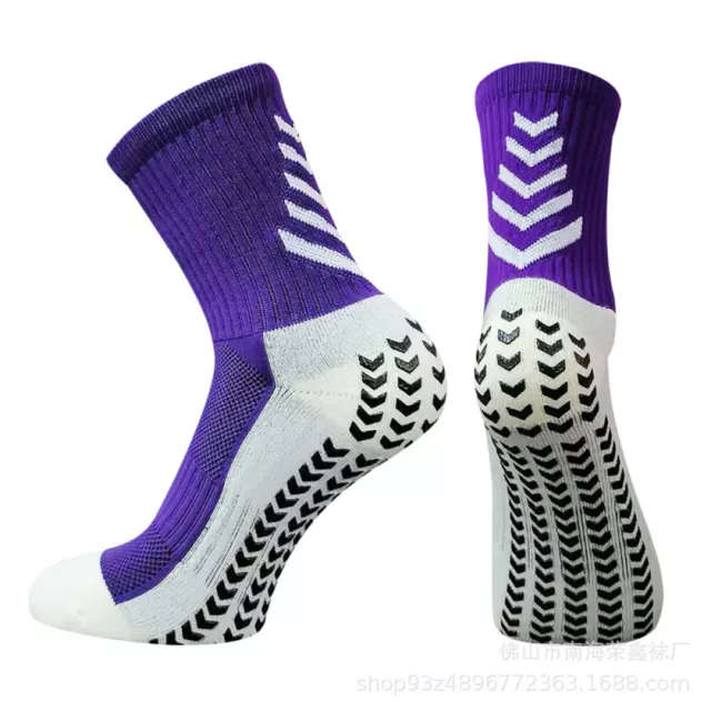 Men's Anti Slip Football Socks Athletic Long Socks Absorbent Sport Grip Socks AU