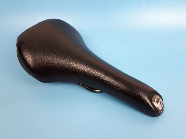 Selle De Course Italia Cuir Noir - Vintage 1990s - Vélo Route Italie - Bon état