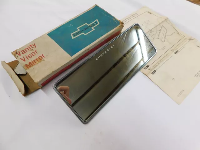 NOS OEM GM 1967 1968 Chevrolet Impala Visor Mirror Chevy Accessory Chevelle 1969