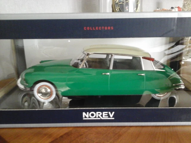 Norev 1/18 Citroën DS 19 1956 Vert Printemps, état Neuf Boîte, Collection