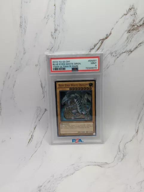 2013 Yu-Gi-Oh Blue Eyes White Dragon YSKR Ultimate Rare PSA 9 MINT #EN001