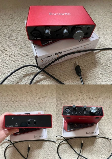 Carte son Focusrite Scarlett Solo 3rd Gen