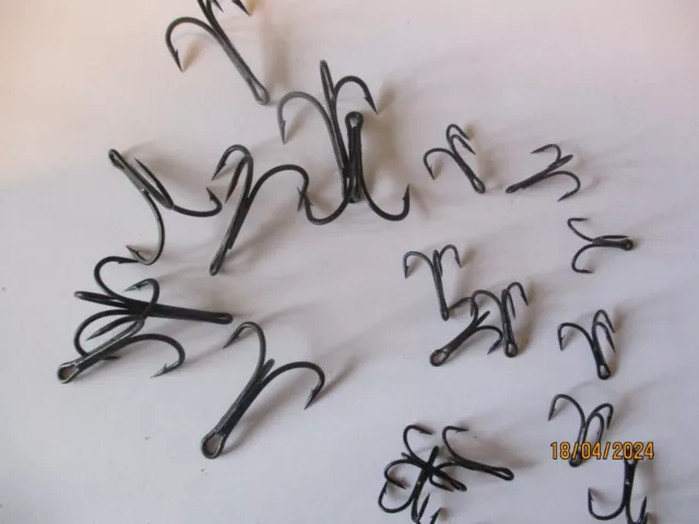 tube fly treble hooks x 50 partridge X3 size 6s black fly tying materials