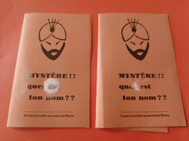 CURIOSA : 1950 / Deux Documents Érotiques "mystère Quel Est Ton Nom??"