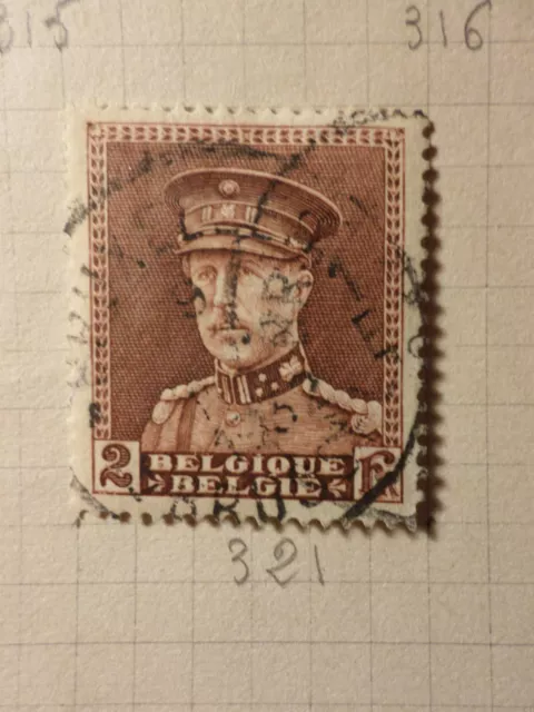 Belgium 1931, Stamp 321, Albert 1°, Celebrity, Obliterated, VF Stamp, Cancel