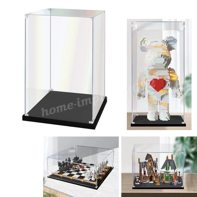 OLYCRAFT Acryl-Vitrine 3-stöckig – Staubdichter Schaukasten Für Minifiguren & Sammlerstücke