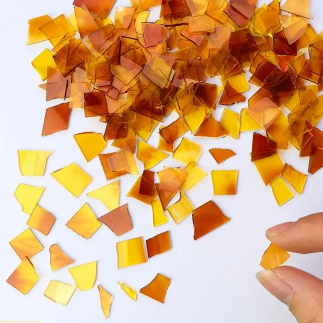 200g Glass Crafts Bulk Mosaic Tiles Rhombus Shapes Supplies for DIY crafts